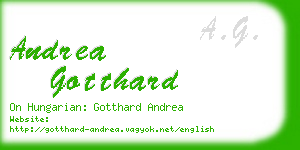 andrea gotthard business card